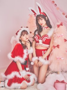 画像11: 【即日発送】セットアップバニーサンタ【sugar nine サンタコス 8点セット】【S-Lサイズ/2カラー】[OF04] (11)