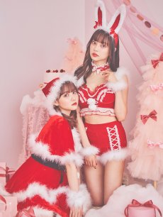 画像15: 【即日発送】セットアップバニーサンタ【sugar nine サンタコス 8点セット】【S-Lサイズ/2カラー】[OF04] (15)