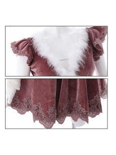 画像21: 【即日発送】【sugar nine サンタコス 5点セット】【S-XLサイズ/2カラー】フレアスリーブ刺繍レースフレアサンタ[OF04] (21)