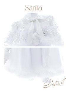 画像29: 【即日発送】【sugar nine サンタコス 5点セット】【S-XLサイズ/3カラー】ポンチョ付きフレアサンタコスプレ[OF04] (29)