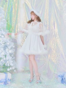 画像9: 【即日発送】【サンタコス 5点セット】【S-XLサイズ/3カラー】ポンチョ付きフレアサンタコスプレ[OF04] (9)