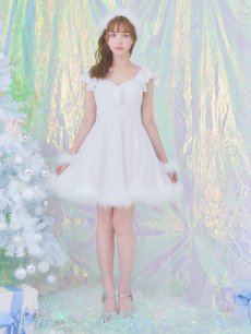 画像8: 【即日発送】【サンタコス 5点セット】【S-XLサイズ/3カラー】ポンチョ付きフレアサンタコスプレ[OF04] (8)