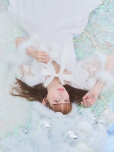 画像16: 【即日発送】【サンタコス 5点セット】【S-XLサイズ/3カラー】ポンチョ付きフレアサンタコスプレ[OF04] (16)