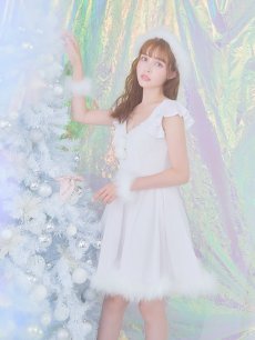 画像17: 【即日発送】【サンタコス 5点セット】【S-XLサイズ/3カラー】ポンチョ付きフレアサンタコスプレ[OF04] (17)