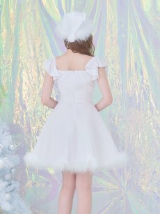 画像20: 【即日発送】【サンタコス 5点セット】【S-XLサイズ/3カラー】ポンチョ付きフレアサンタコスプレ[OF04] (20)