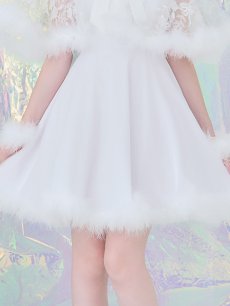 画像22: 【即日発送】【サンタコス 5点セット】【S-XLサイズ/3カラー】ポンチョ付きフレアサンタコスプレ[OF04] (22)