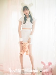 画像3: 【即日発送】【sugar nine サンタコス 5点セット】【XS-XLサイズ/3カラー】ベロアフードバニーセットアップサンタコスプレ[OF04] (3)