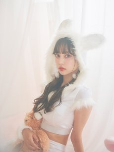 画像4: 【即日発送】【sugar nine サンタコス 5点セット】【XS-XLサイズ/3カラー】ベロアフードバニーセットアップサンタコスプレ[OF04] (4)