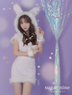 画像9: 【即日発送】【sugar nine サンタコス 5点セット】【XS-XLサイズ/3カラー】ベロアフードバニーセットアップサンタコスプレ[OF04] (9)