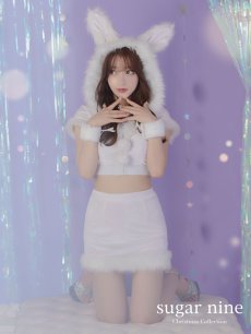 画像10: 【即日発送】【sugar nine サンタコス 5点セット】【XS-XLサイズ/3カラー】ベロアフードバニーセットアップサンタコスプレ[OF04] (10)