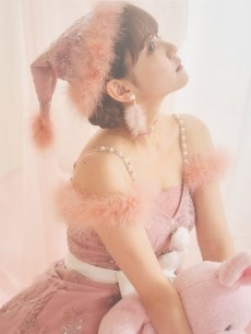 画像5: SALE!【即日発送】  ファーショルダー/ スパンコール刺繍フレアサンタ【sugar nine サンタコス 5点セット】【S-XLサイズ/2カラー】 [OF04] (5)