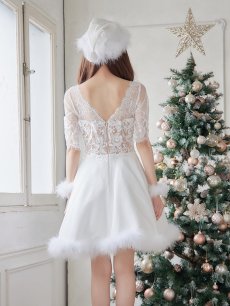 画像7: SALE!【即日発送】刺繍レースフレアサンタ【sugar nine サンタコス 4点セット】【S-Lサイズ/2カラー】[OF04] (7)