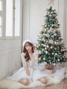 画像8: SALE!【即日発送】刺繍レースフレアサンタ【sugar nine サンタコス 4点セット】【S-Lサイズ/2カラー】[OF04] (8)