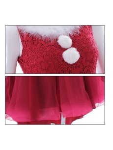 画像11: SALE!【即日発送】ケミカルレースチュールドレスワンピースフレアサンタ【sugar nine サンタコス 4点セット】【S-Lサイズ/1カラー】[OF04] (11)