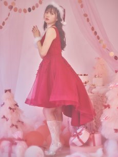 画像18: SALE!【即日発送】ケミカルレースチュールドレスワンピースフレアサンタ【sugar nine サンタコス 4点セット】【S-Lサイズ/1カラー】[OF04] (18)