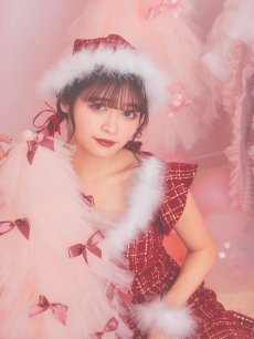 画像14: 【即日発送】ツイード/ セットアップ/ マーメイドフレアミニドレスサンタ【sugar nine サンタコス 5点セット】【XS-Mサイズ/5カラー】[OF04] (14)