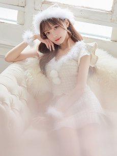 画像10: 【即日発送】ツイード/ セットアップ/ マーメイドミニドレスサンタ【sugar nine サンタコス】[OF04] (10)