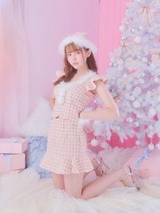 画像19: 【即日発送】ツイード/ セットアップ/ マーメイドフレアミニドレスサンタ【sugar nine サンタコス 5点セット】【XS-Mサイズ/5カラー】[OF04] (19)