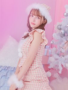 画像21: 【即日発送】ツイード/ セットアップ/ マーメイドフレアミニドレスサンタ【sugar nine サンタコス 5点セット】【XS-Mサイズ/5カラー】[OF04] (21)