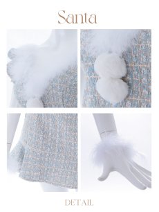 画像29: 【即日発送】ツイード/ セットアップ/ マーメイドフレアミニドレスサンタ【sugar nine サンタコス 5点セット】【XS-Mサイズ/5カラー】[OF04] (29)