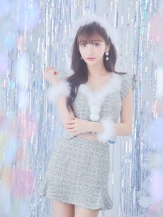 画像24: 【即日発送】ツイード/ セットアップ/ マーメイドフレアミニドレスサンタ【sugar nine サンタコス 5点セット】【XS-Mサイズ/5カラー】[OF04] (24)