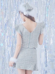 画像23: 【即日発送】ツイード/ セットアップ/ マーメイドフレアミニドレスサンタ【sugar nine サンタコス 5点セット】【XS-Mサイズ/5カラー】[OF04] (23)