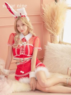 画像3: SALE!値下げ！【即日発送】ドットチュール/ バニー/ セットアップサンタ（SS088YN-Socks）【sugar nine サンタコス 5点セット】【XS-Lサイズ/1カラー】[OF04] (3)