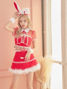 画像8: SALE!値下げ！【即日発送】ドットチュール/ バニー/ セットアップサンタ（SS088YN-Socks）【sugar nine サンタコス 5点セット】【XS-Lサイズ/1カラー】[OF04] (8)