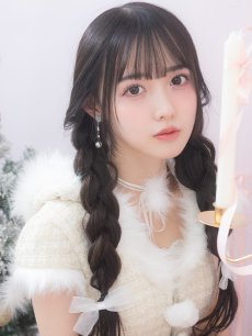 画像12: 【即日発送！】【サンタコス 5点セット】【XS-XLサイズ/2カラー】ツイードチェックバニーサンタコスプレ[OF04] (12)