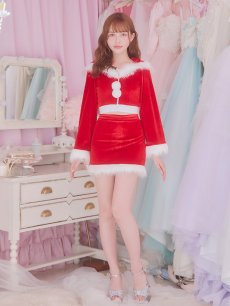 画像24: 【即日発送！】【サンタコス 4点セット】【S-Lサイズ/3カラー】セットアップバニーサンタコスプレ[OF04] (24)