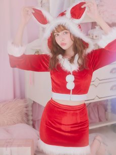 画像22: 【即日発送！】【サンタコス 4点セット】【S-Lサイズ/3カラー】セットアップバニーサンタコスプレ[OF04] (22)