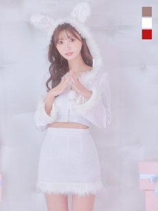 画像26: 【即日発送！】【サンタコス 4点セット】【S-Lサイズ/3カラー】セットアップバニーサンタコスプレ[OF04] (26)