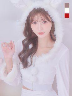 画像27: 【即日発送！】【サンタコス 4点セット】【S-Lサイズ/3カラー】セットアップバニーサンタコスプレ[OF04] (27)