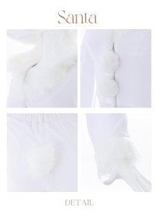 画像42: 【即日発送！】【サンタコス 4点セット】【S-Lサイズ/3カラー】セットアップバニーサンタコスプレ[OF04] (42)