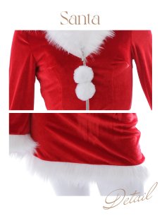 画像38: 【即日発送！】【サンタコス 4点セット】【S-Lサイズ/3カラー】セットアップバニーサンタコスプレ[OF04] (38)