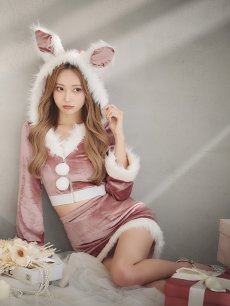 画像9: 【即日発送！】【サンタコス 4点セット】【S-Lサイズ/3カラー】セットアップバニーサンタコスプレ[OF04] (9)