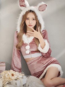 画像13: 【即日発送！】【サンタコス 4点セット】【S-Lサイズ/3カラー】セットアップバニーサンタコスプレ[OF04] (13)