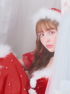 画像7: SALE!【即日発送】【サンタコス 4点セット】【S-Lサイズ/1カラー】ベロアパールフレアスカートサンタコスプレ[OF04] (7)