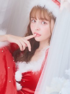 画像13: SALE!【即日発送】【サンタコス 4点セット】【S-Lサイズ/1カラー】ベロアパールフレアスカートサンタコスプレ[OF04] (13)