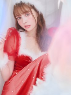 画像14: SALE!【即日発送】【サンタコス 4点セット】【S-Lサイズ/1カラー】ベロアパールフレアスカートサンタコスプレ[OF04] (14)