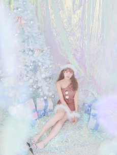 画像6: 【即日発送】【サンタコス4点セット】【S-Lサイズ/1カラー】ワンショルダーリボンサンタコスプレ[OF04] (6)