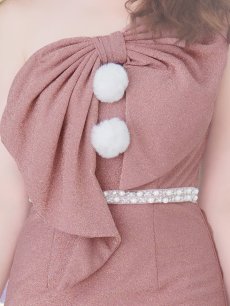 画像16: 【即日発送】【サンタコス4点セット】【S-Lサイズ/1カラー】ワンショルダーリボンサンタコスプレ[OF04] (16)