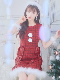 画像22: SALE!即日発送!【サンタコス 4点セット】【S-Lサイズ/2カラー】サイドリボンツイードサンタコスプレ[OF04] (22)