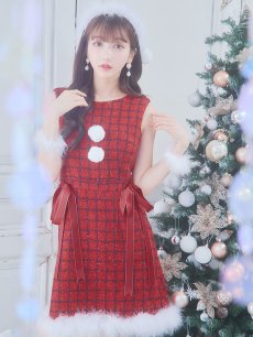 画像28: SALE!即日発送!【サンタコス 4点セット】【S-Lサイズ/2カラー】サイドリボンツイードサンタコスプレ[OF04] (28)