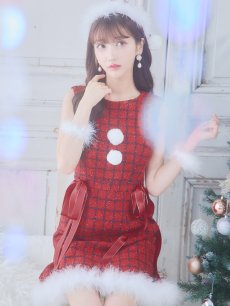 画像32: SALE!即日発送!【サンタコス 4点セット】【S-Lサイズ/2カラー】サイドリボンツイードサンタコスプレ[OF04] (32)