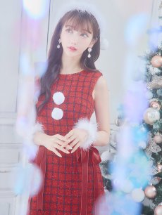 画像35: SALE!即日発送!【サンタコス 4点セット】【S-Lサイズ/2カラー】サイドリボンツイードサンタコスプレ[OF04] (35)