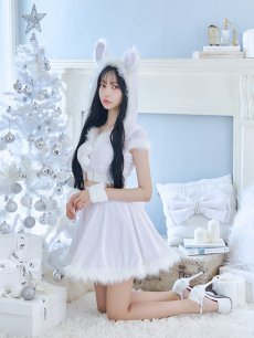 画像26: 【即日発送】【サンタコス 5点セット】【XS-XLサイズ/4カラー】セットアップバニーフレアサンタ[OF04] (26)