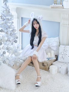 画像30: 【即日発送】【サンタコス 5点セット】【XS-XLサイズ/4カラー】セットアップバニーフレアサンタ[OF04] (30)