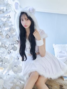 画像16: 【即日発送】【サンタコス 5点セット】【XS-XLサイズ/4カラー】セットアップバニーフレアサンタ[OF04] (16)