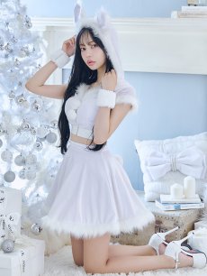 画像18: 【即日発送】【サンタコス 5点セット】【XS-XLサイズ/4カラー】セットアップバニーフレアサンタ[OF04] (18)